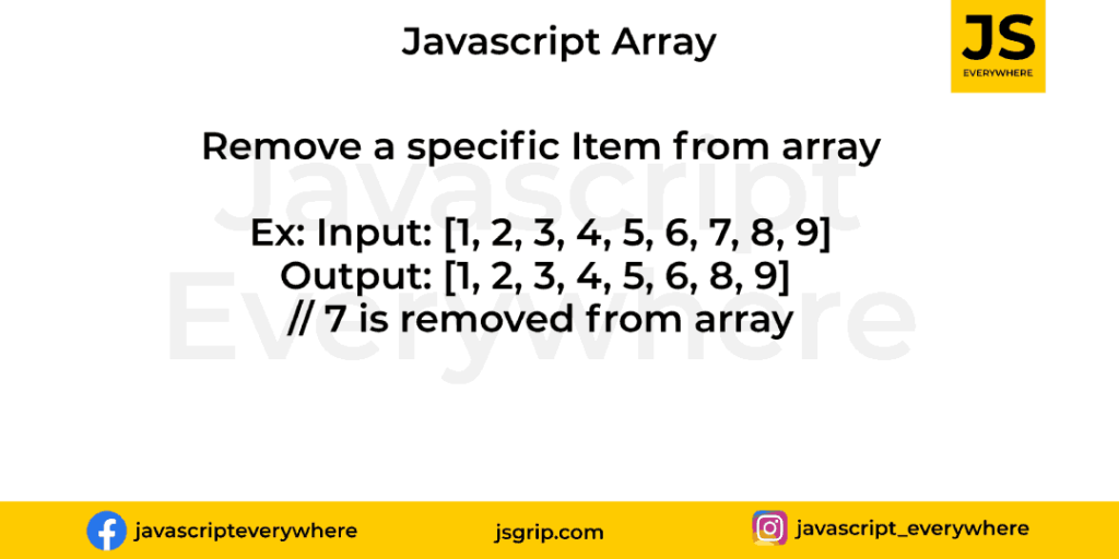 How to remove a specific value from an array?